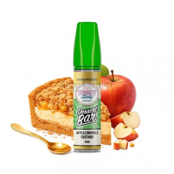Dinner Lady Dessert Bar Apple Crumble Custard Flavour Shot 14/60ml